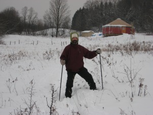 Snow shoeing is a really good work out!